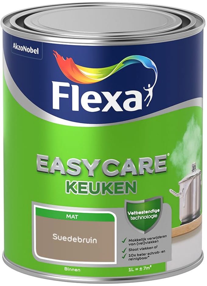 Flexa - Easycare Keuken - Suedebruin - Mengverf - 1 L