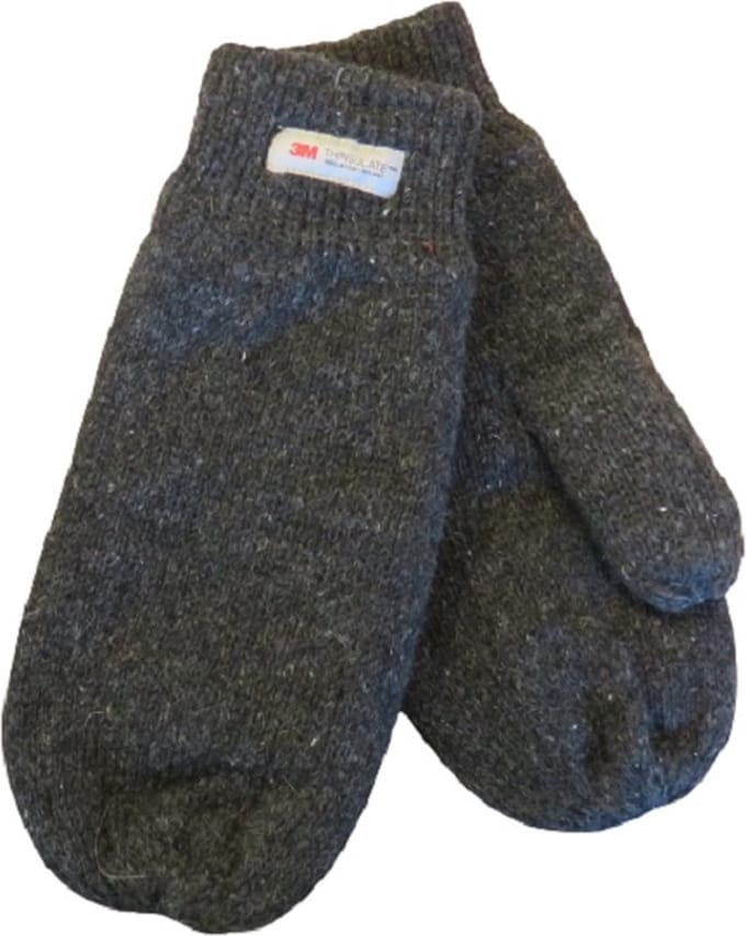 Thinsulate want dames gebreid antraciet- 30% wol