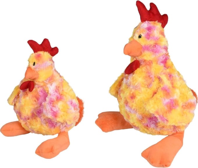 Hs Lorio Pluche Kip Small Geel 32cm