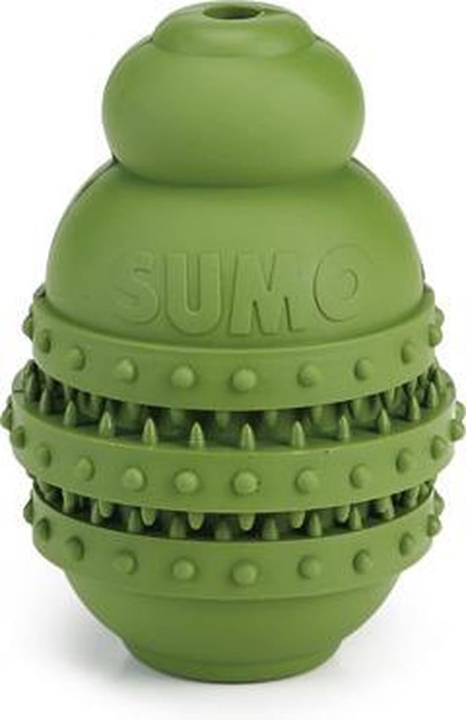 Beeztees Sumo Play Dental - Hondenspeelgoed - Rubber - Groen - S