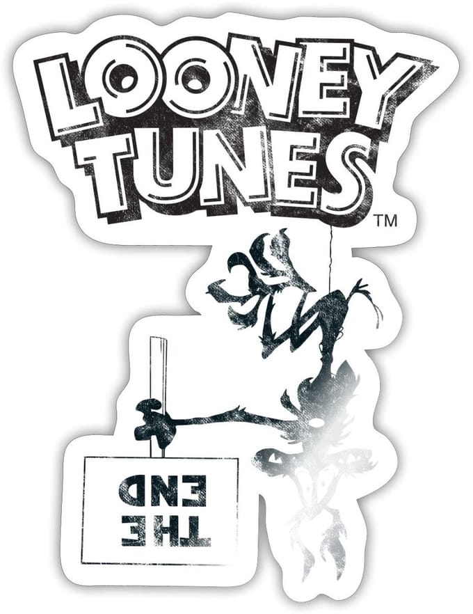 Looney Tunes Wile E. Coyote Sticker maat S (10 x 10 cm)