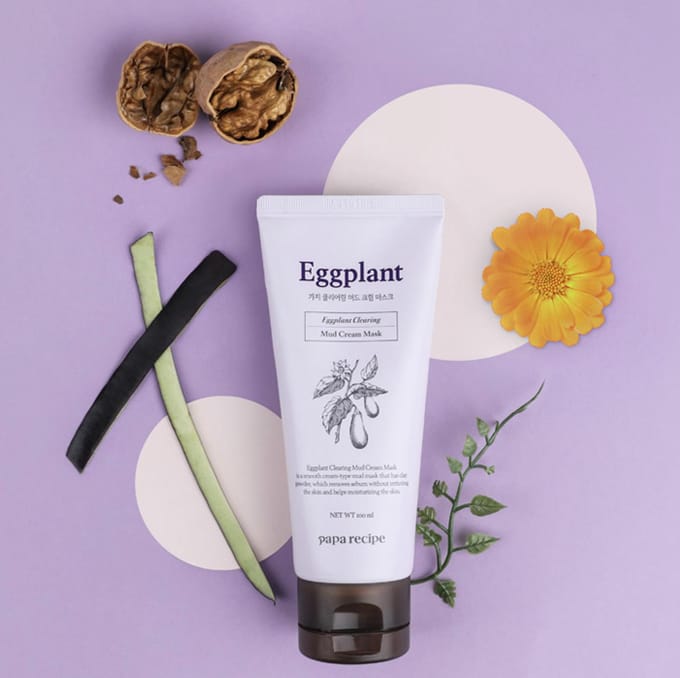 papa recipe - Eggplant Clearing Mud Cream Mask - Gezichtsmasker