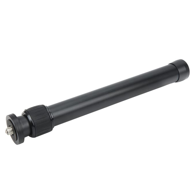 2-delige Uitschuifbare Buis Aluminiumlegering Statief Centerverlenger met 1/4in 3/8in Schroef gray