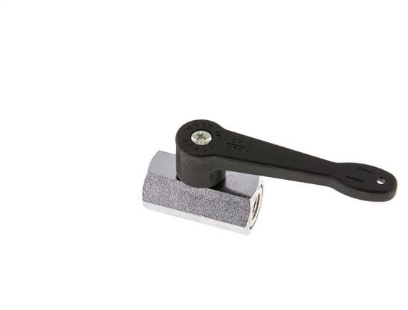 G 1/8 inch 2-Weg Messing Mini-Kogelkraan Lange Hendel 15 Bar - BL2BN-MM-LH-018