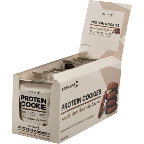 Body & Fit Protein Cookies - Suikerarme Eiwitkoekjes - Whey Protein - 600 gram (12 Koeken) - Double Chocolate