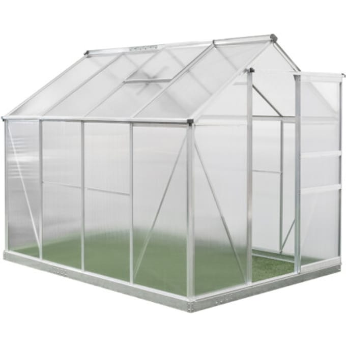 Westmann Aluminium kas Flora 68 - Zilver - 252x192x201cm