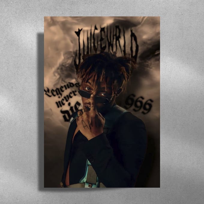 Juice Wrld 999 - Metalen poster 40x60cm