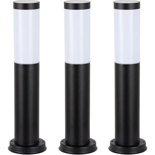 KS Verlichting Lech 3 set 3 stuks Tuinlamp zwart