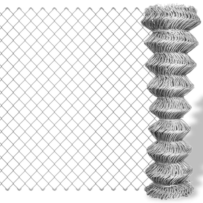 vidaXL - Gaashek - 25x0,8 - m - gegalvaniseerd - staal - zilverkleurig