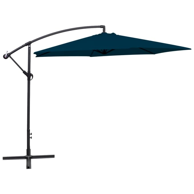 vidaXL - Zweefparasol - 3 - m - blauw