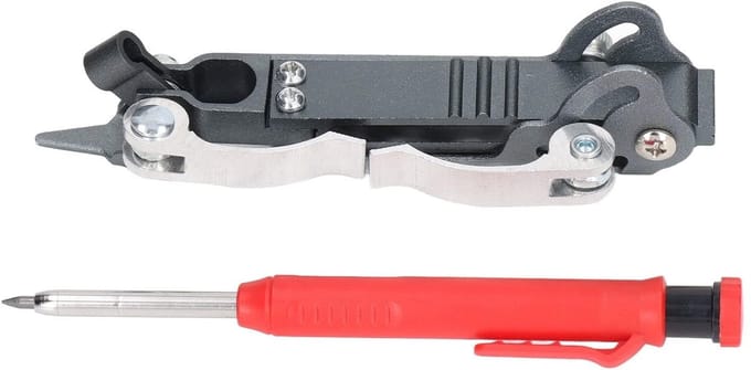 Allecto - Multifunctioneel Schrijfhulpmiddel - Houtbewerking Gereedschap - Efficiënt en Licht - Schetsmeter - Tegelsnijders - Ideaal voor Creatieve...