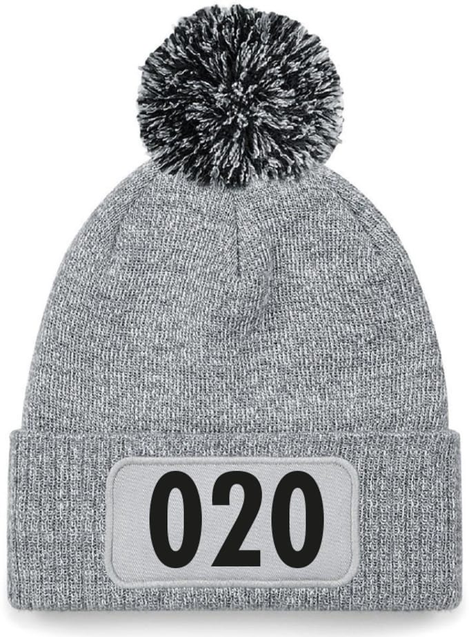 Wintermuts grijs met pompoen - 020 - soBAD. | Unisex | Skimuts | Muts | Kou | met grappige tekst | Winter | Beanie