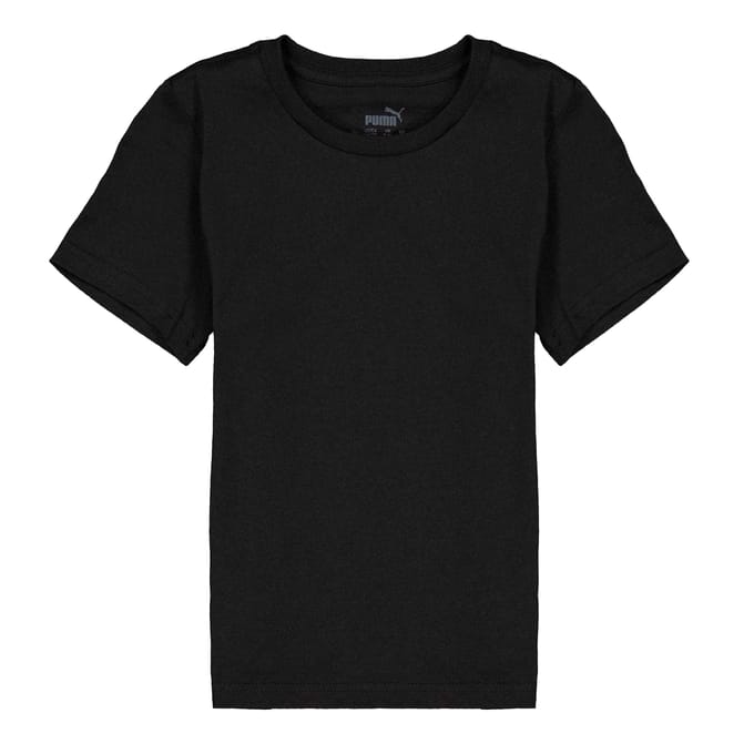 Puma Kinderen/Kinderen Logo Regular T-shirt (Poema Zwart)