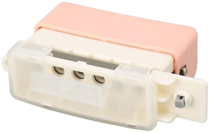 Verstelbare Desktop Perforator voor Ringbanden - 6-Gaats, Roze, Papier Perforator