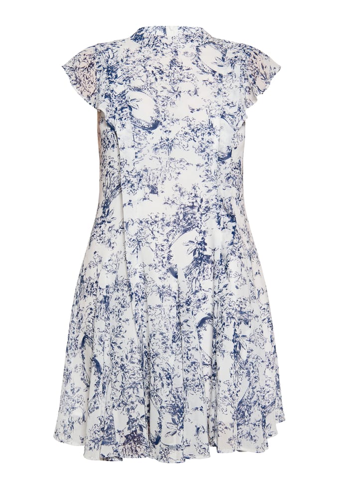 Dreimaster Jurk Dames marine wit