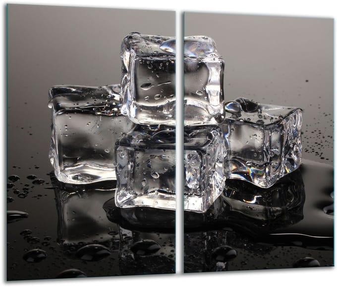 TMK ArtDeko - Snijplank - Glas - 2x 30x52 cm - Veelkleurig