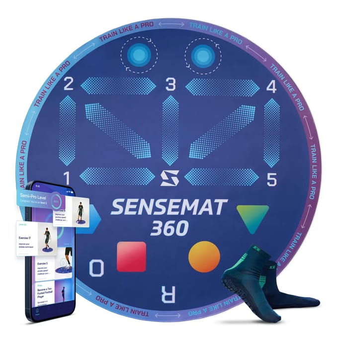 SenseMat 360 - Professionele Cognitieve & Voetwerk Voetbaltrainingsmat