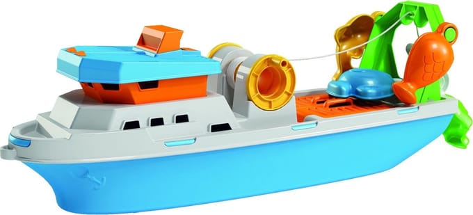 Vissersboot + 3 Vormpjes 40 cm