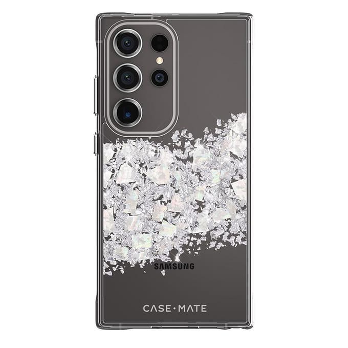 Case-Mate Karat - Étui Samsung Galaxy S24 Ultra Décoré de Nacre (Une Touche de Perle)