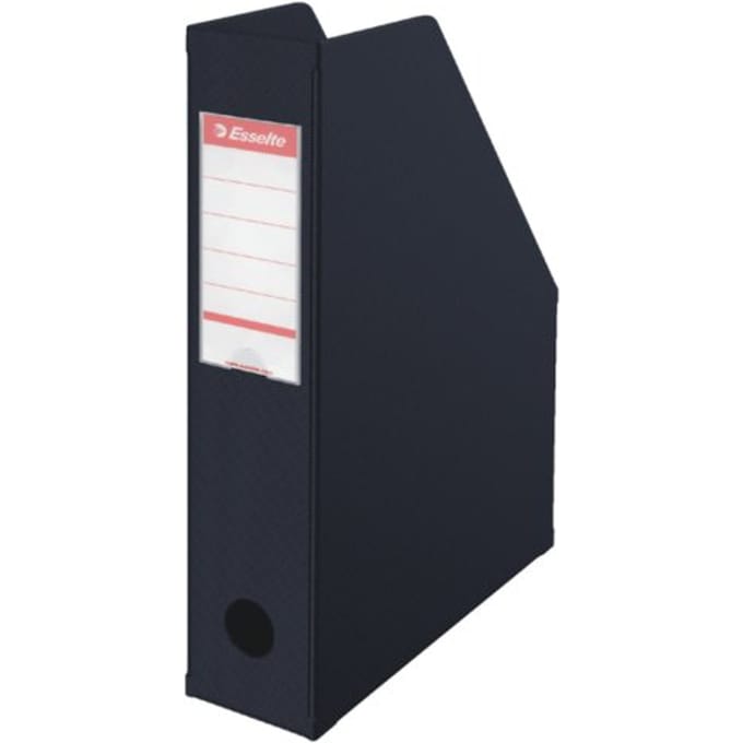 Tijdschriftencassette Esselte VIVIDA opvouwbaar A4 zwart