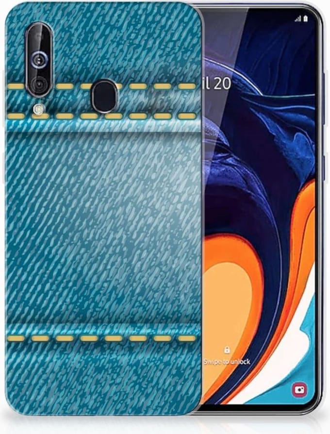 Samsung Galaxy A60 Silicone Back Cover Jeans