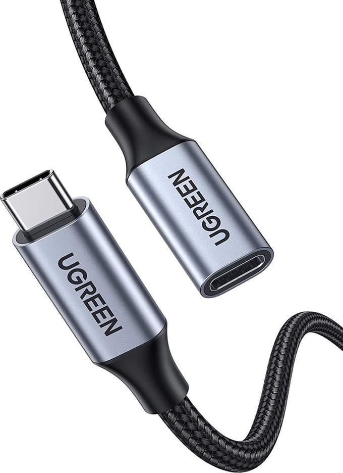 Ugreen - verlengkabel - USB C 3.1 mannelijk / vrouwelijk 10Gb/s 1m grijs - (US372)