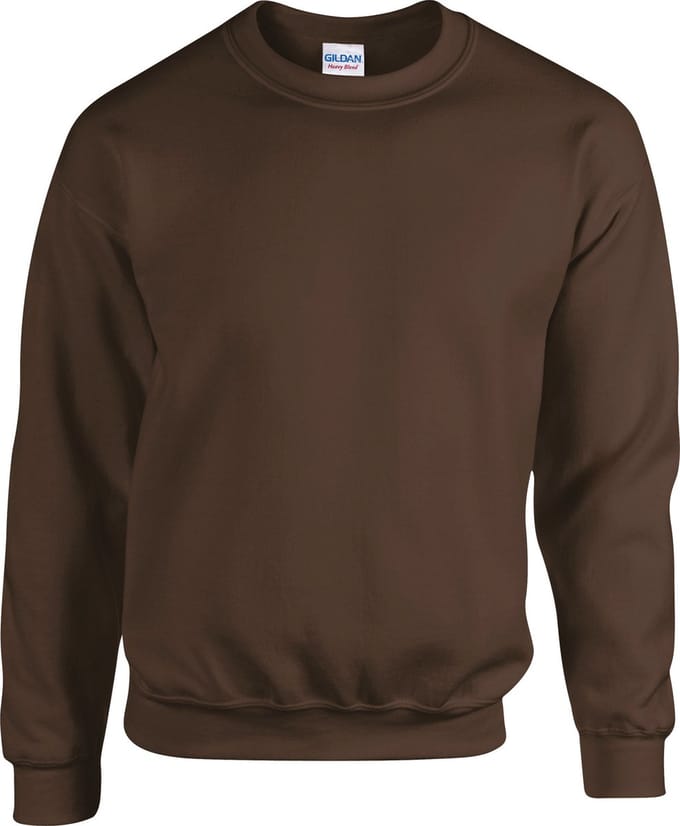 Gildan - Heavy Blend Unisex Sweater - Dark Chocolate maat S