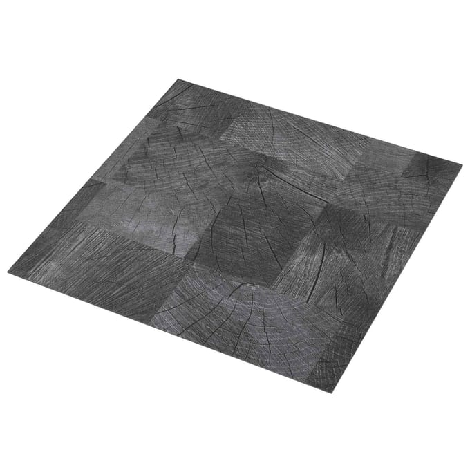 vidaXL - Vloerplanken - Houten - structuur - grijs - 5,11 - m² - 55 - st - PVC