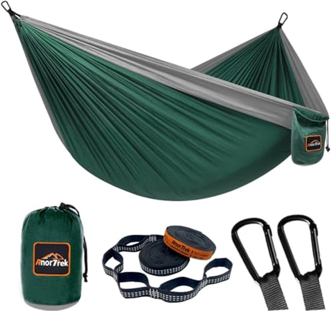 Lichte en Draagbare Camping-Hangmat met Boomriemen en Karabiners