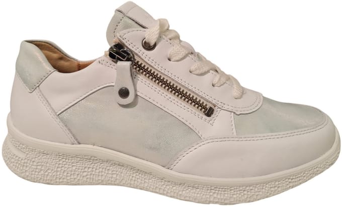 Hartjes Rap Sneakers - Leer - Dames - Wit - Maat 41,5