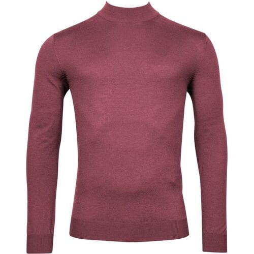 Thomas Maine Trui Turtleneck Single Knit Raspberry / male
