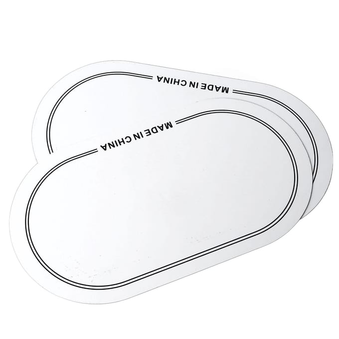 2 STKS Drumvel Patch PET Slijtvast Drumvel Patch Beschermer voor Oefening Optreden Dubbel white
