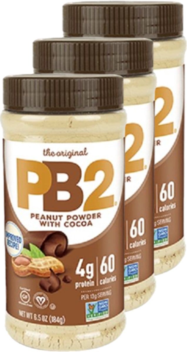 PB2 | Powdered Peanutbutter | Chocolate | 184g | 3 stuks | 3 x 184g