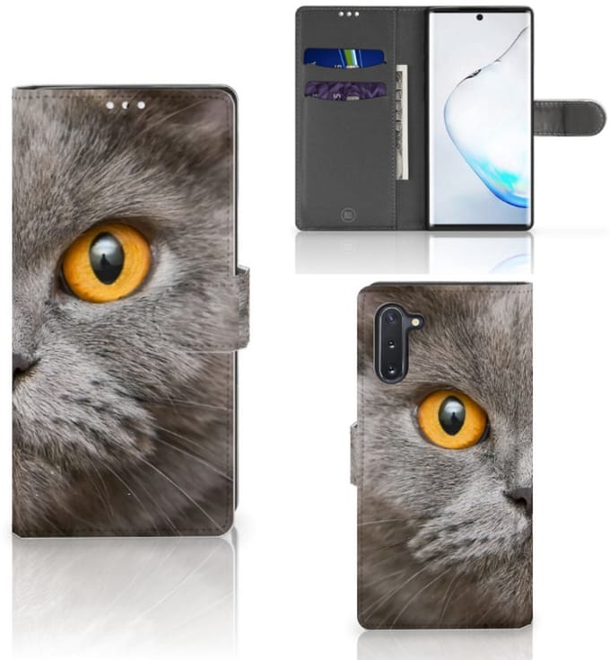 Telefoonhoesje met Pasjes Samsung Galaxy Note 10 Britse Korthaar