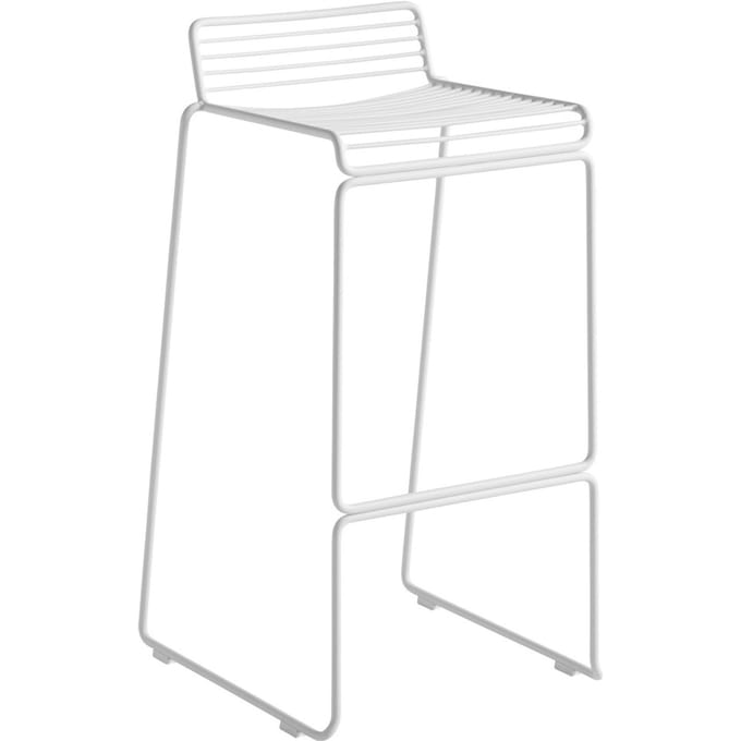 HAY Hee Bar Stool - Zithoogte 75 cm - wit