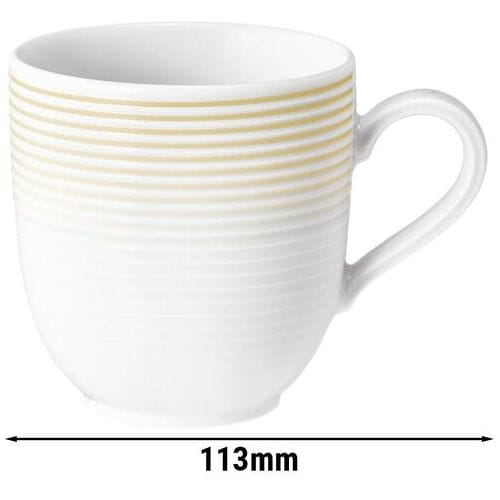 (6 stuks) SELTMANN WEIDEN Mok met handvat Tulp - 0,28 liter - Zandbeige