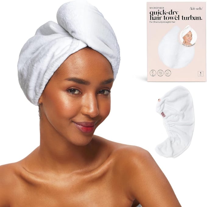 Sneldrogende Microvezel Haarhanddoek Wrap voor Krullend en Nat Haar