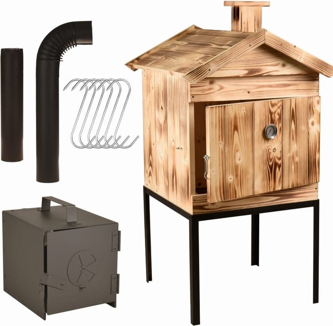 ROOKOVEN.SMOKER.ROOKKAST.BBQ.Rookoven..in hout