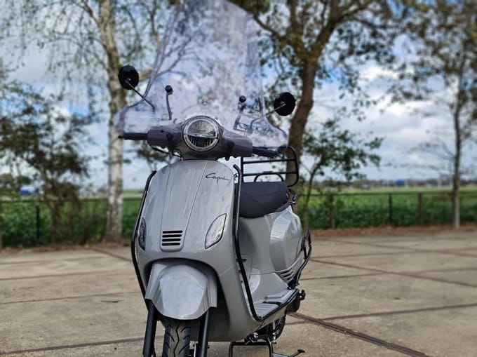 Capri Kappenset Nardo Grey - voor Vespa LX look-a-like scooters