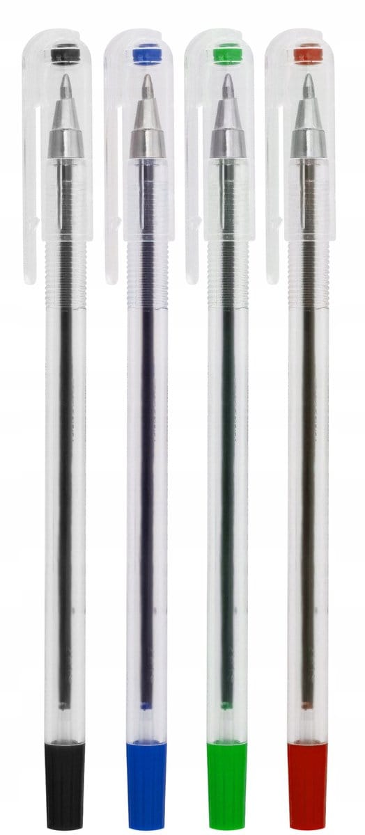 MemoBe Kogelpen Set 4 Kleuren 0,7mm - Bureau & School