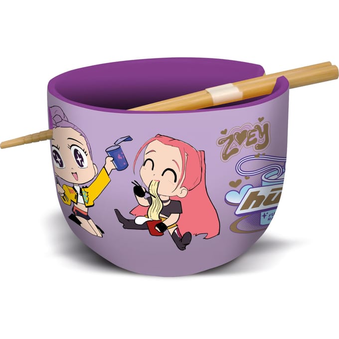 KPop Demon Hunters -Pop Demon Hunters bowl met chopsticks