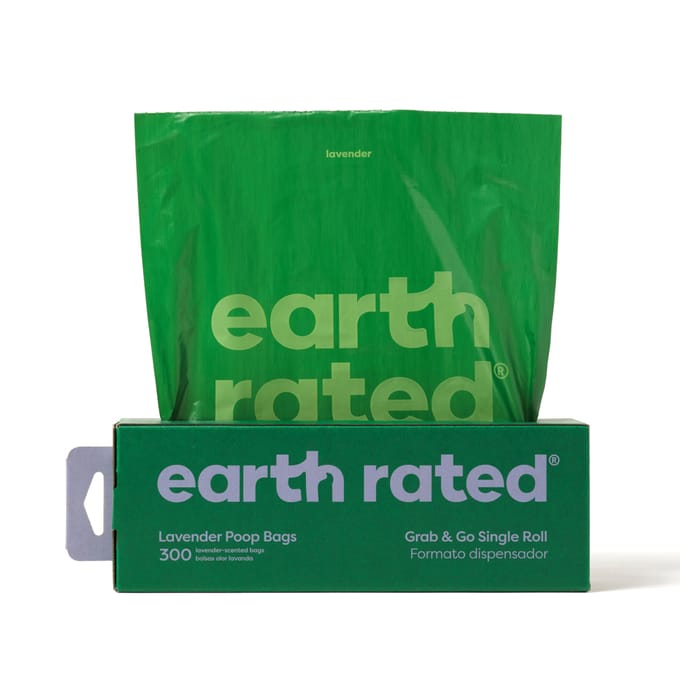 Earth Rated, sacs à litière pour chien, lavande, 300 unités blue
