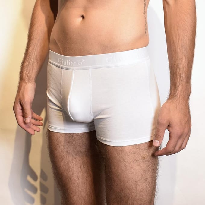Giuliano - Heren Boxershort - Maat M - Wit