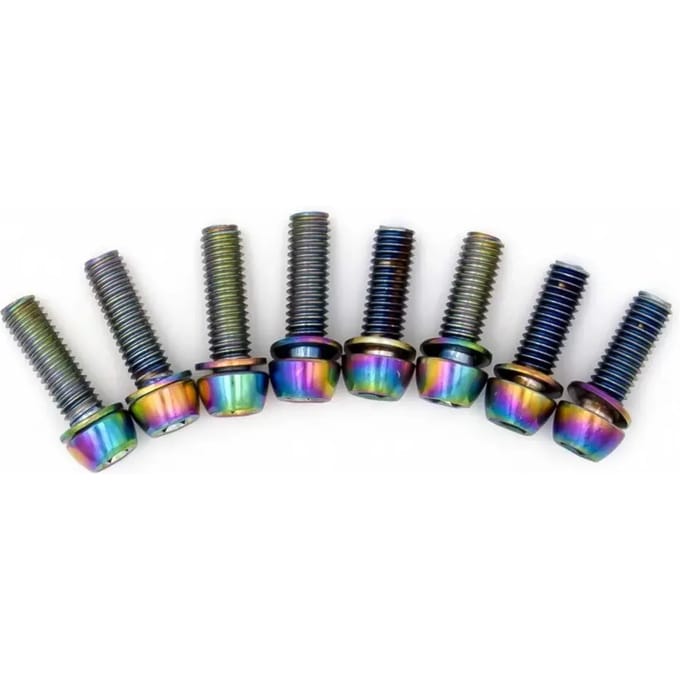 Set van 8 stengelschroeven Title DM1 Oil Slick