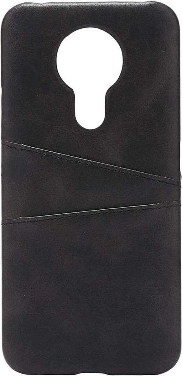 Shop4 - Nokia 3.4 Hoesje - Harde Back Case Cabello met Pasjeshouder Zwart