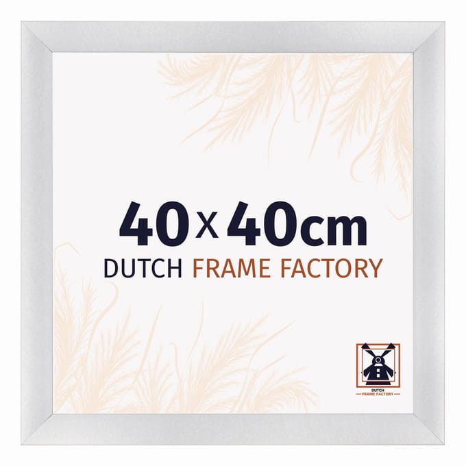Fotolijst 40x40 cm - MDF - Zilver Mat - Praag