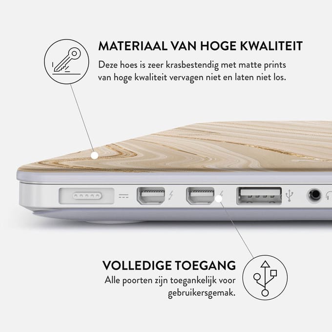 Burga Hardshell Cover voor de Apple MacBook Pro 13 inch (2020 / 2022) - Full Glam