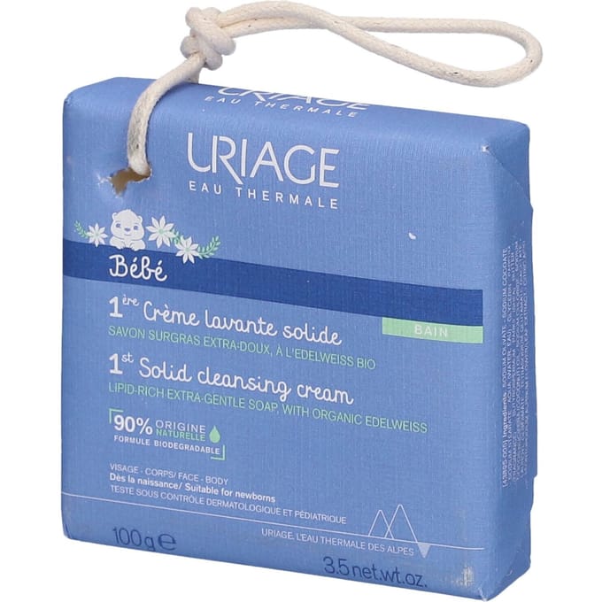Uriage Baby 1st Solid Cleansing Cream with Organic Edelweiss 100 Crème
