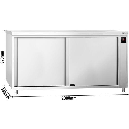 GGM Gastro Wärmeschrank PREMIUM - 2000x700mm - mit Schiebetüren - Digital