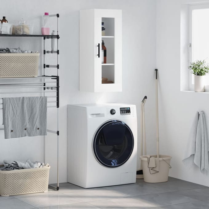 vidaXL Bovenkast 34,5x34x90 cm wit